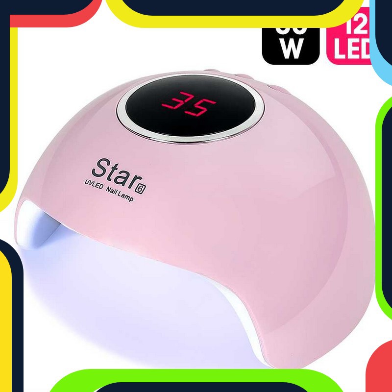 Bayar Ditempat ROHWXY Pengering Kutek Kuku UV LED Nail Dryer 36W - Star6