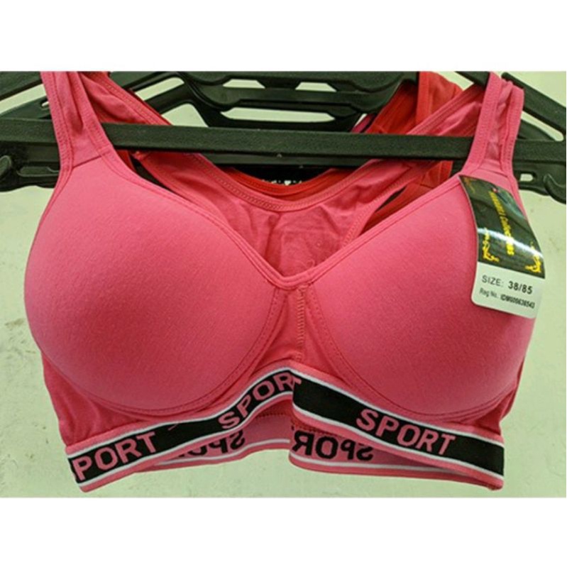 BH/Bra Sport Jumbo Hanabra Collections 3012 | Busa Standar | Tanpa Kawat | Kait 3