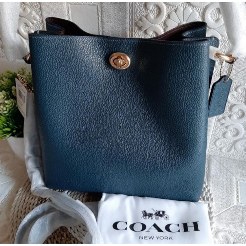 Coach Charlie Bucket Bag Peacock