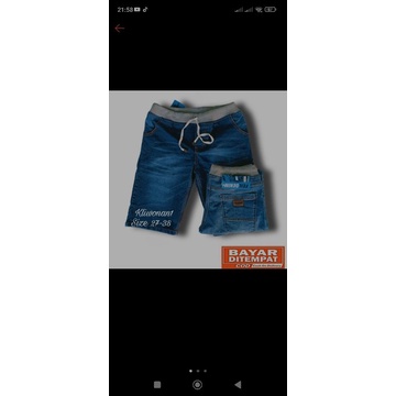 jeans pendek rip pria