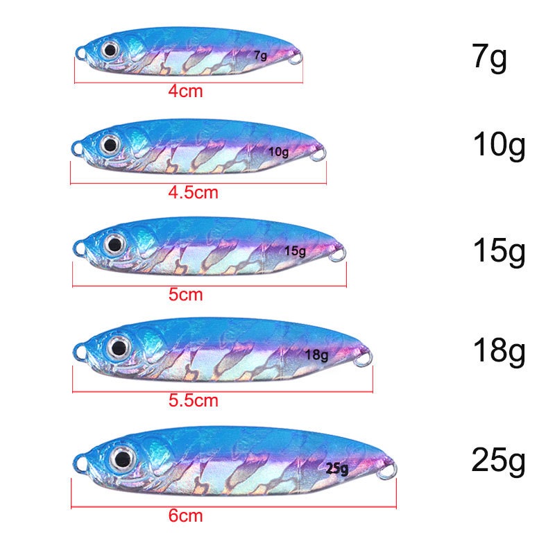 Umpan Pancing Metal Jig Ultralight Fishing Lure jigging bait Casting Castjig Jigs 7gr 10gr 15gr 18gr 25gr Landao