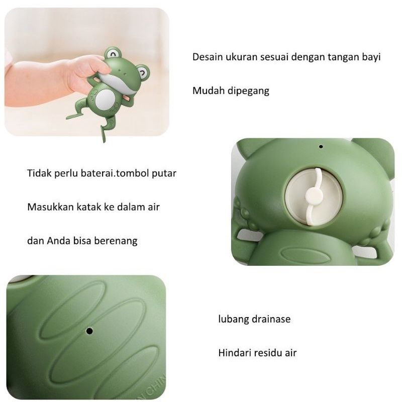 Mainan Mandi Anak Bayi Katak Berenang/ Kid Toys