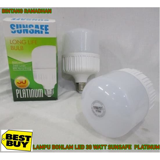 SUNSAFE PLATINUM 30 WATT - LAMPU BOHLAM LED 30 WATT SUNSAFE PLATINUM