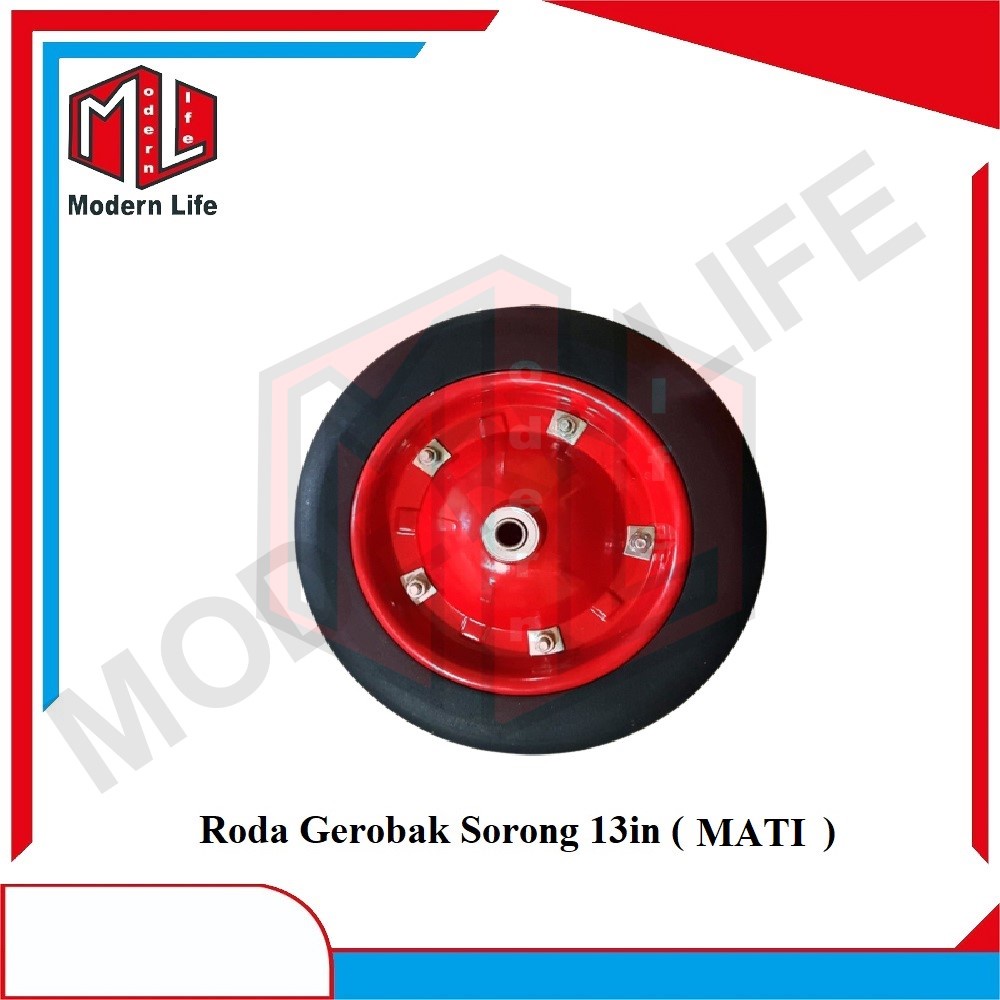 Roda Mati Gerobak Grobak Sorong Pasir 13&quot; Inch Ban Mati