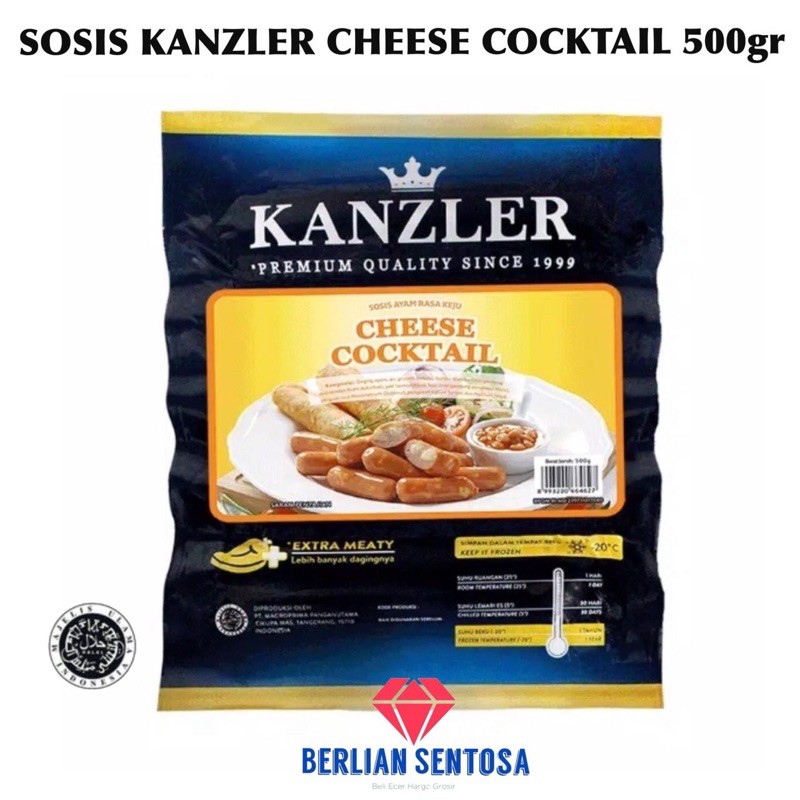 

Sosis Kanzler Cheese cocktail 500gr