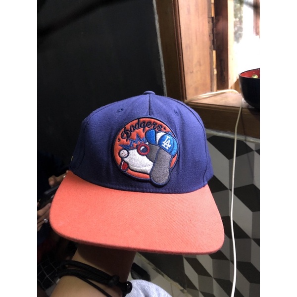 topi mlb dodgers second original thrift
