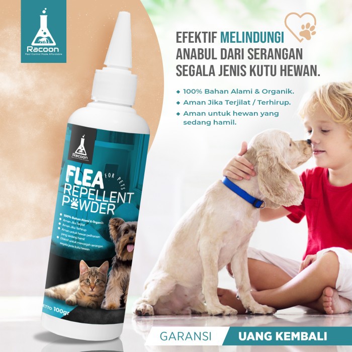 BEDAK PENCEGAH KUTU HEWAN FLEA REPELLENT POWDER 100gr