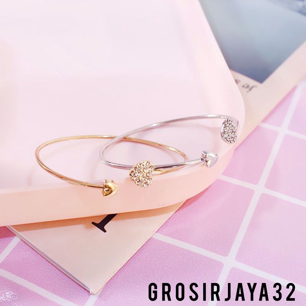 Gelang Love female Korean style simple student small fresh retro fashion female jewelry