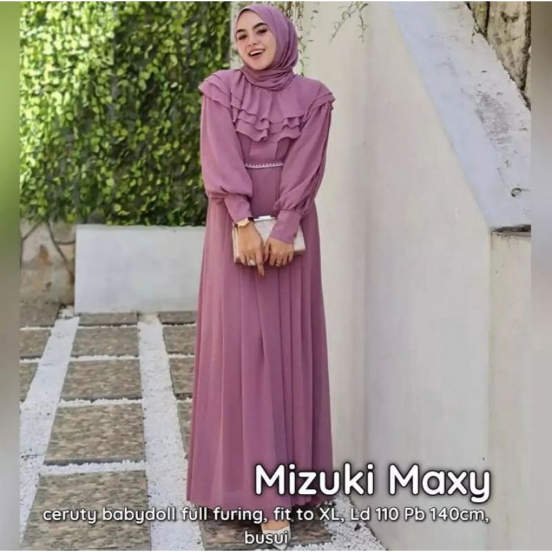 Gamis Mizuki Maxy, Dress, Gown, Gaun, Busana Muslim