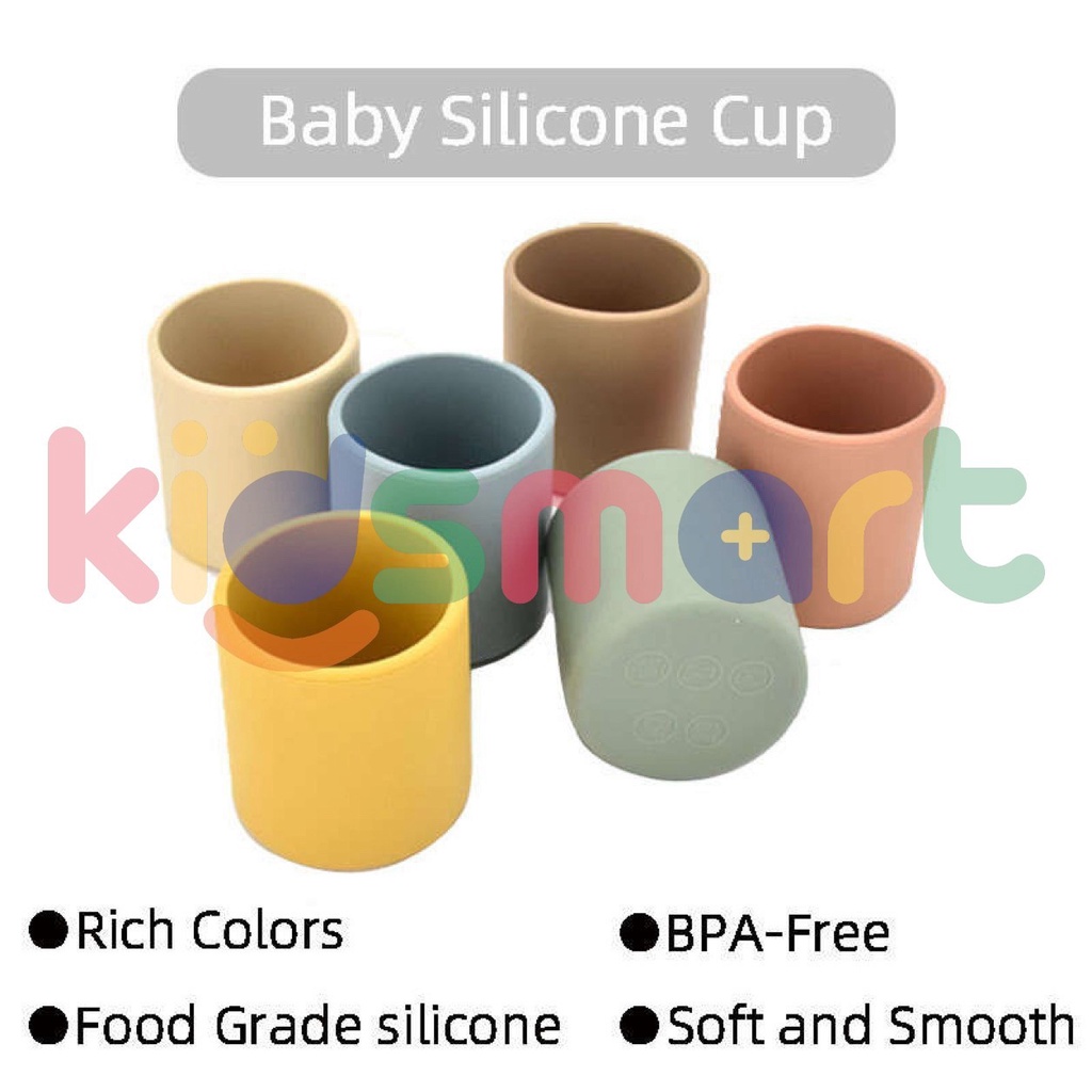 KIDSMART Cup SIlicon Baby / Gelas Silikon Bayi Food Grade