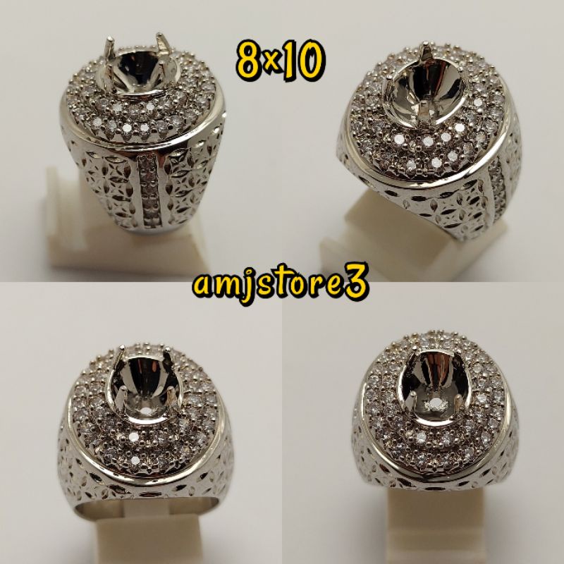 ring cincin emban alpaka super full zircon microsetting
