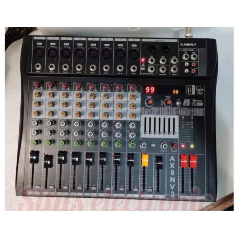 mixer ashley AX8NV3 equalizer & digital efek