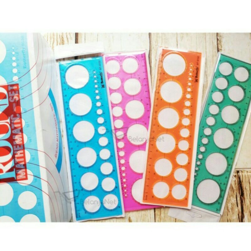

Penggaris Cetakan Bentuk / Template Lingkaran Bulat Butterfly BT 9150