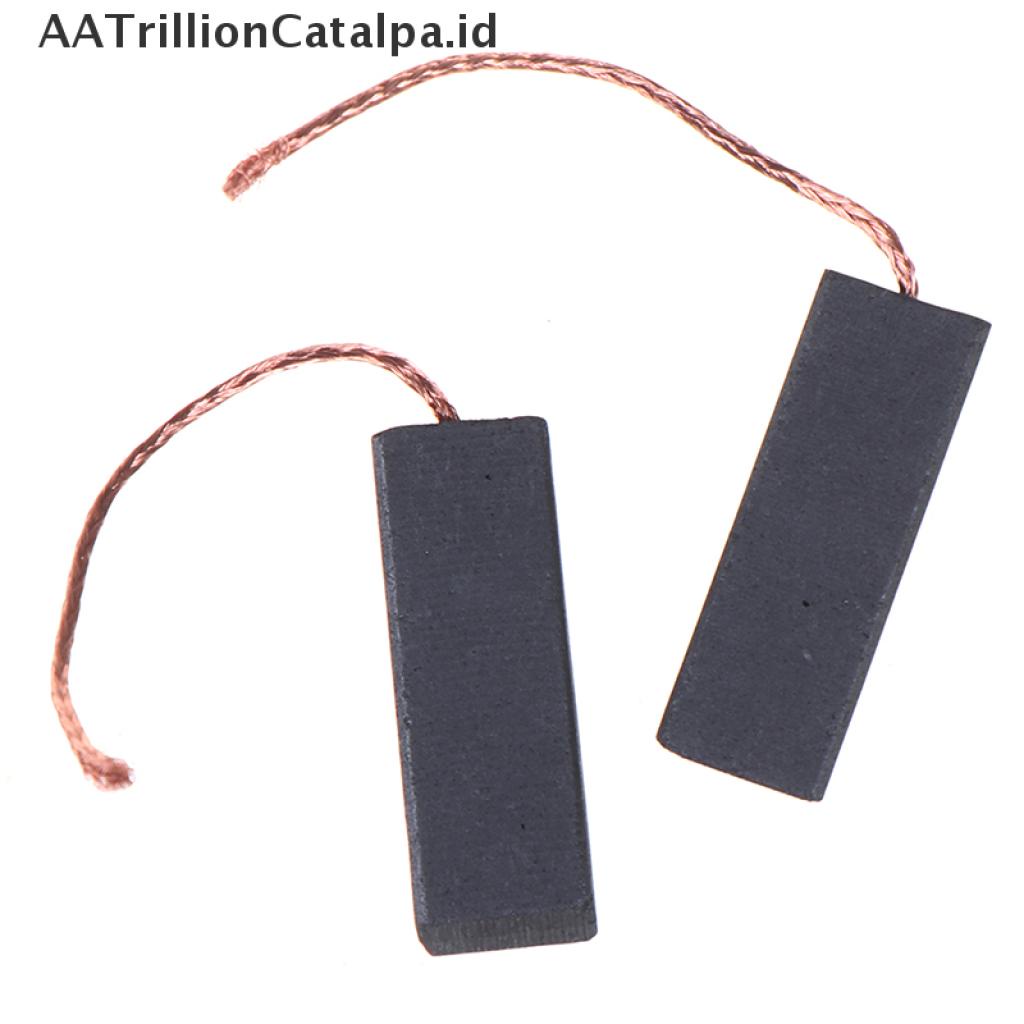 Aatrillioncatalpa 2pcs Sikat Karbon Warna Hitam Ukuran 5x13.5x40mm Untuk Mesin Cuci