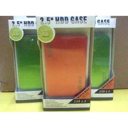 Case External 2.5 SATA COLOR Laptop Casing hardisk laptop eksternal