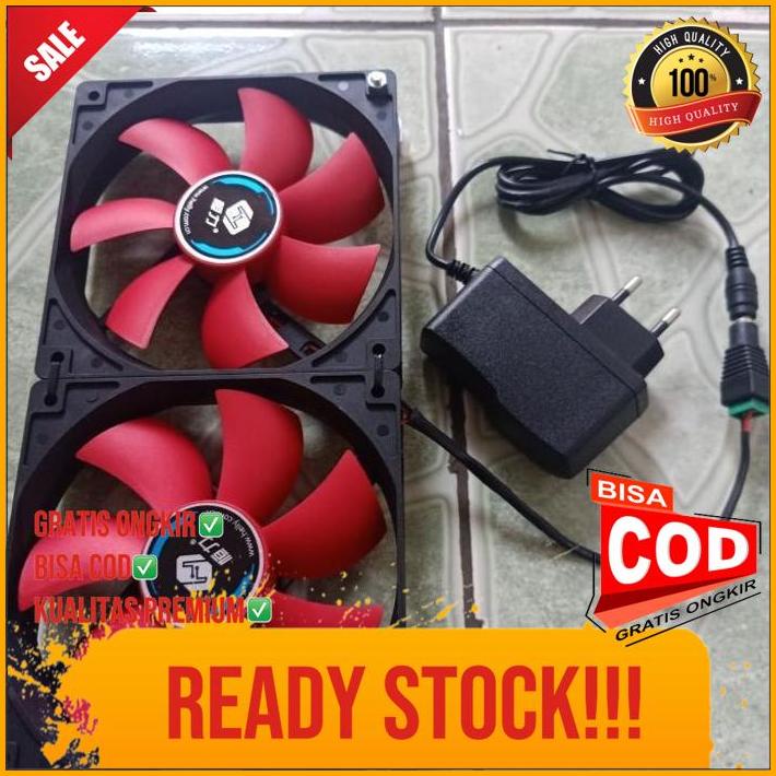 Kipas Fan Aquascape Besar Double 12X12Cm Pendingin Air Aquascape