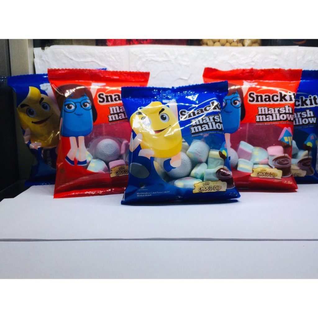 Kino - Snackit Marshmallow - with choco dip - 7grx10pcs