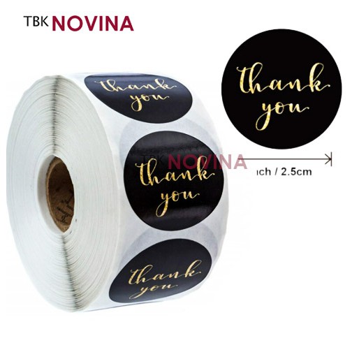 [KODE 90] Stiker Thank You / Label Segel Thank You (10 pcs)