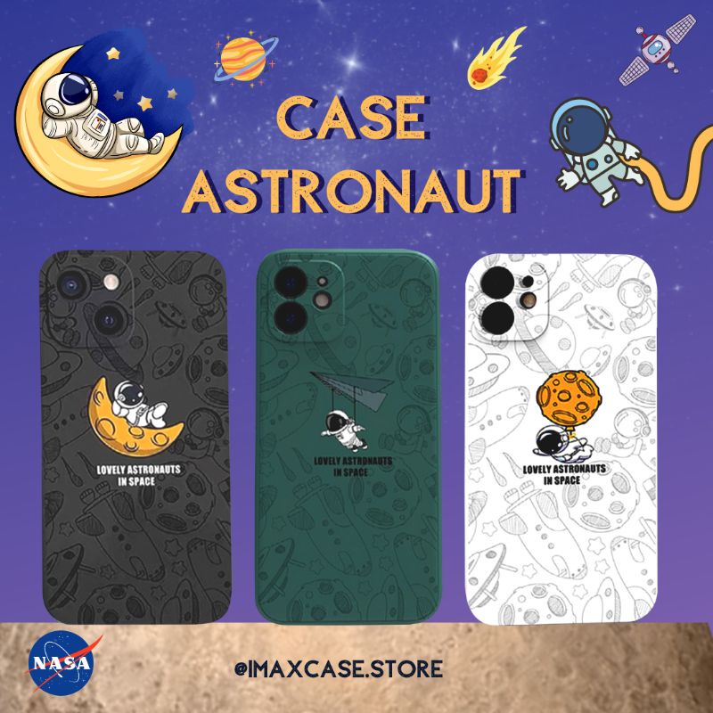 Case Softcase Silicone Astronot iphone 11 12 pro, XR