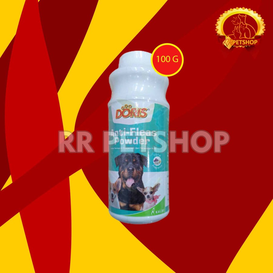 Doris Dog Powder flea tick Bedak anjing anti kutu 100gr