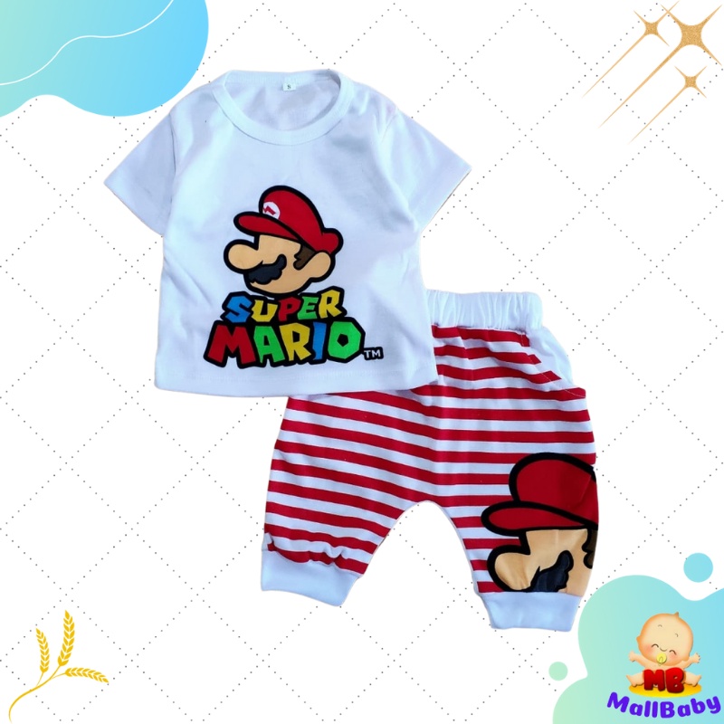 CUCI GUDANG - JUAL RUGI!! Baju Anak Bayi Laki Laki Perempuan 6 Bulan 1 2 Tahun Terlaris Setelan Bayi Harian Doraemon Banyak Motif