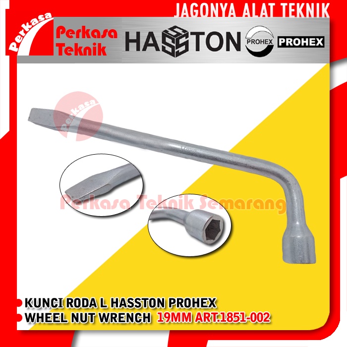 HASSTON PROHEX 1851-002 Kunci Roda L 19mm Congkel Ban Wheel Nut Wrench