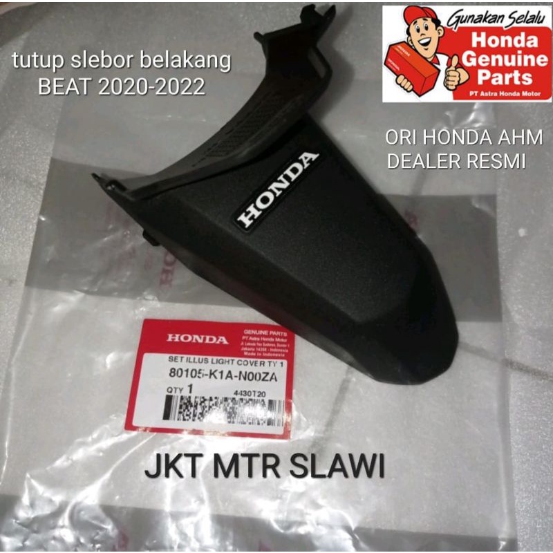 80105-K1A-N00ZA sambungan slebor belakang, beat 2020-2022 beat deluxe, beat street, beat eco ori honda ahm