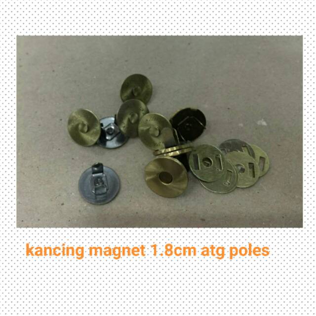 12set Kancing magnet 1,8cm tipis