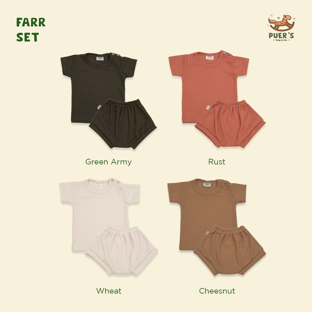 SETELAN ANAK PUER'S FARR SET (SETELAN WAFFLE ANAK UNISEX)