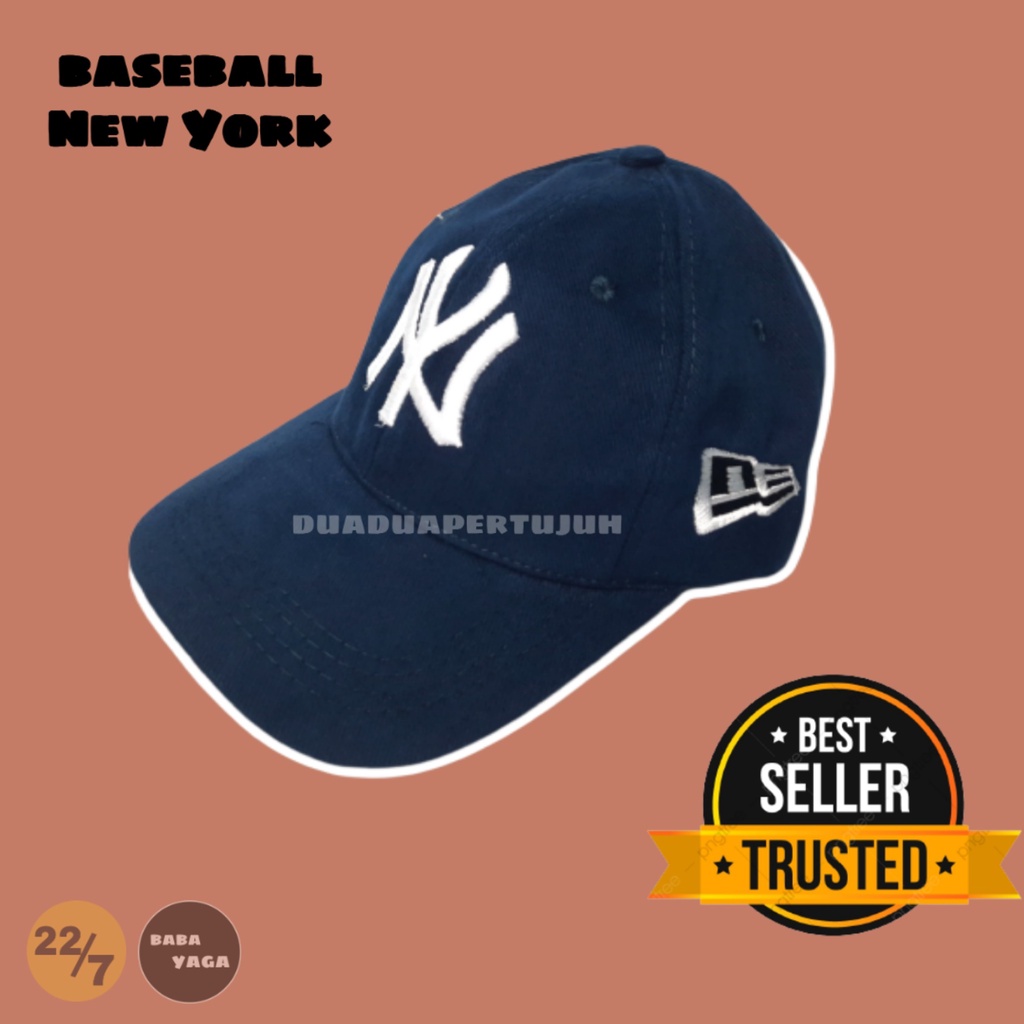 TOPI BASEBALL POLOS NEW YORK TOPI NEW YORK TERBARU 2021 TOPI NEW YORK HITAM PUTIH