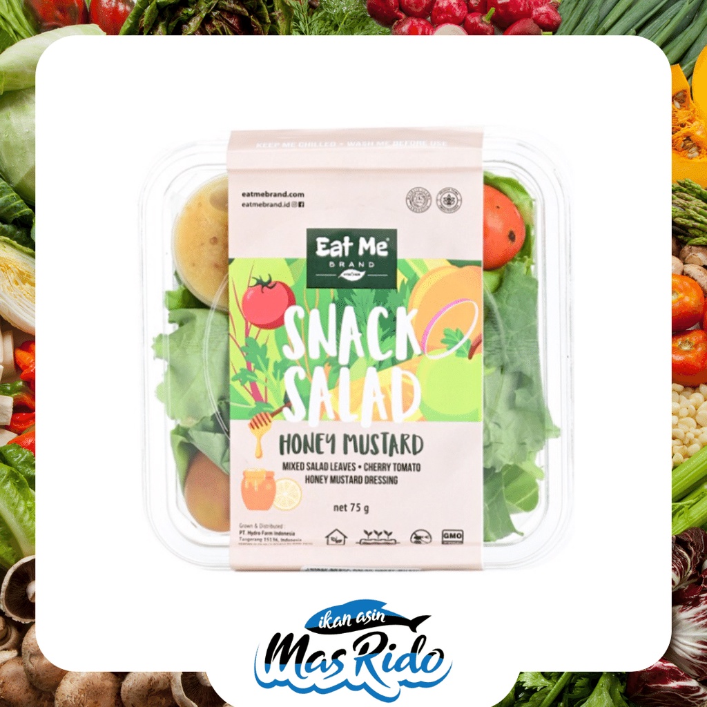

Snack Salad Sayur Diet Honey Mustard Mixed Leaves Tomat Cherry