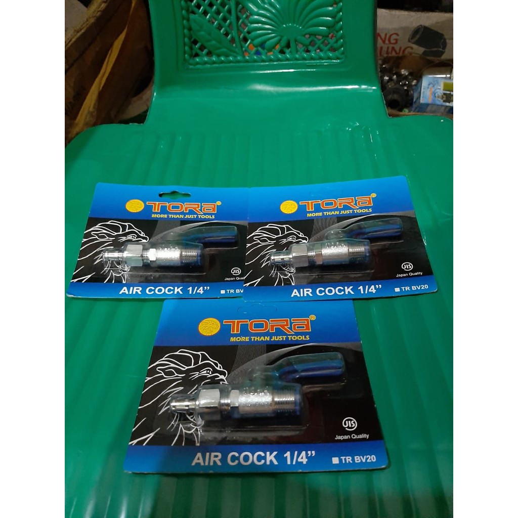 Keran Kompresor Tora 1/4" / Air Cock TR BV20 / Kran Besi Compresor