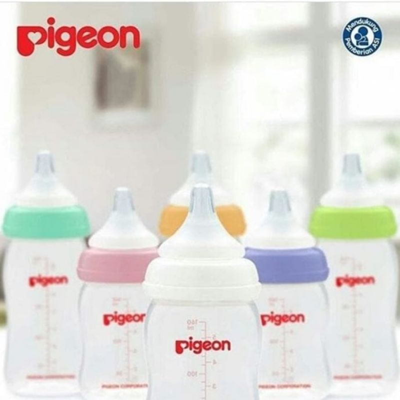 Pigeon Peristaltic Plus SofTouch 160ml 160 botol susu bayi newborn wideneck wide neck BPA free murah