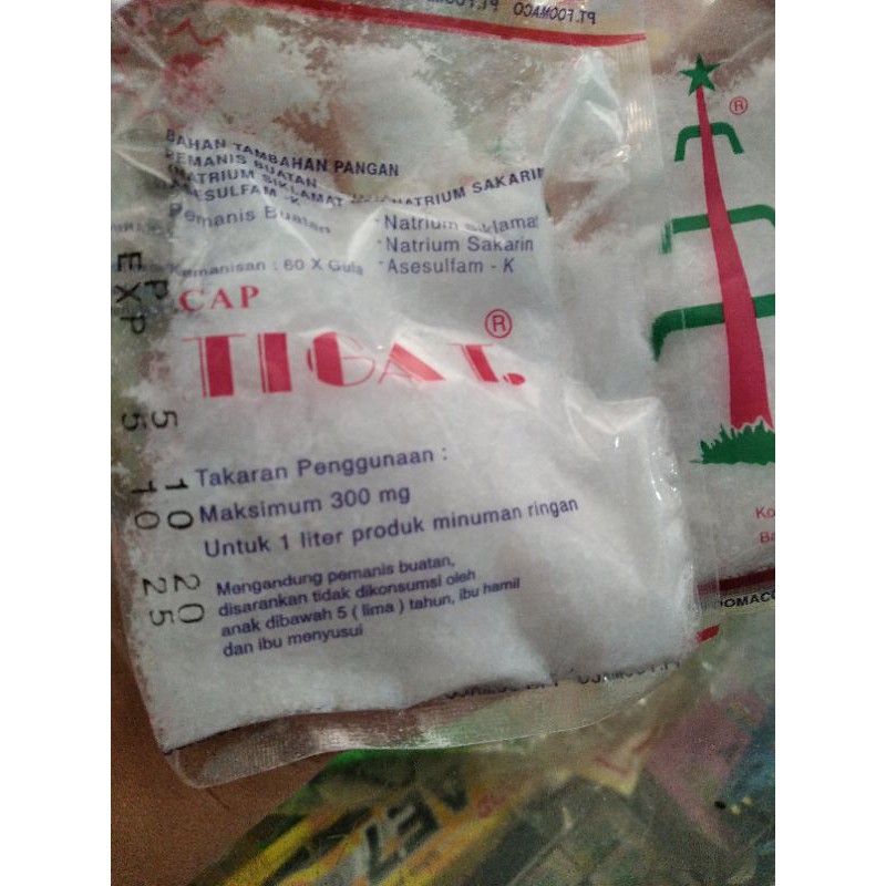 

TERMURAH PEMANIS BUATAN MAKANAN harga 1pcs