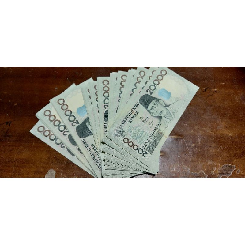 Uang Kuno / mahar pecahan 20.000 / 20000 Ki Hadjar Dewantara tahun 1998 kondisi 90%