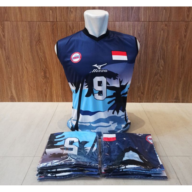 baju volly kaos olahraga jersey bola voli fullprinting team isi 6,8,12
