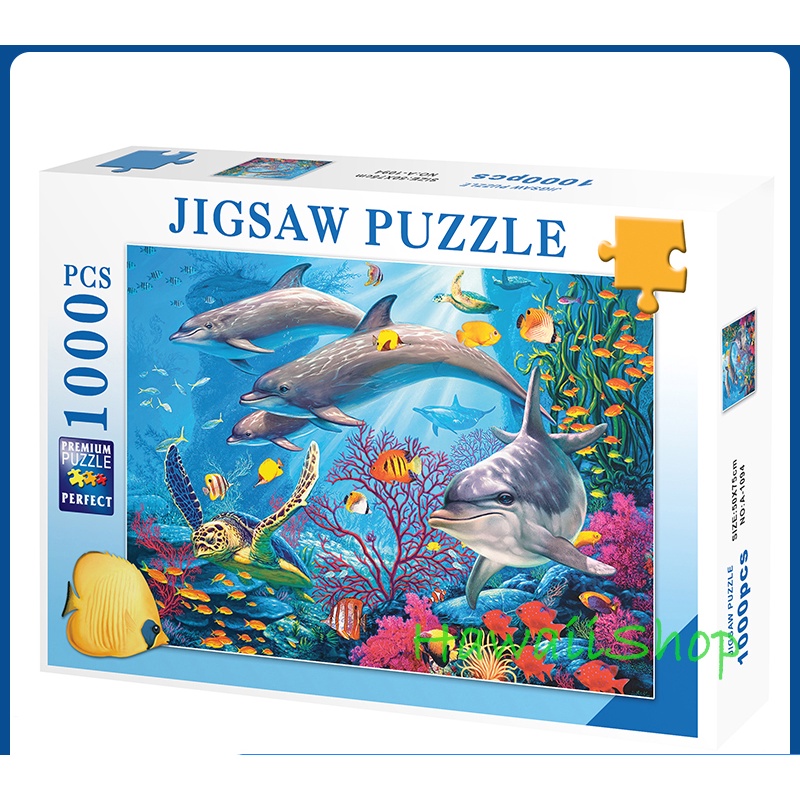 Puzzle Jigsaw 1000 pcs Uk.70x50cm - Underwater life by lassen