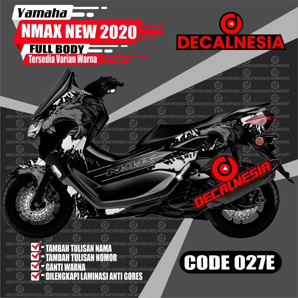 Decal Stiker Nmax New 2021 2022 2023 2024 Full Body Motor Yamaha 2020 facelift Modifikasi Abs Varias