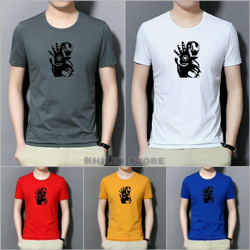 Kaos Pria Iron man Marvel Baju Kaos Pria Kaos Distro Lengan Pendek Baju Pria Baju Kaos Kaos Pria Original