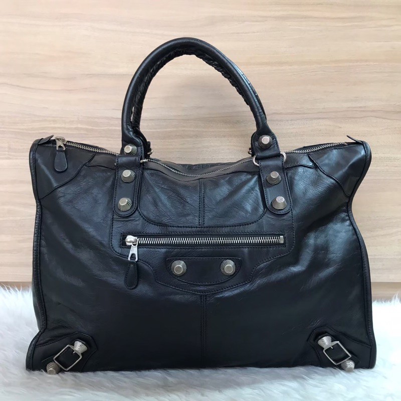 Tas Balenciaga Weekender Black Preloved Authentic