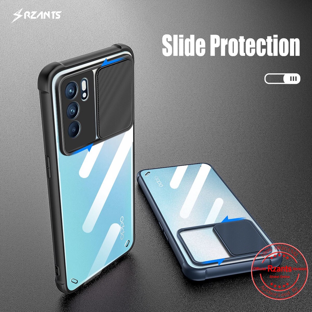 Case Oppo Reno 6 Pro ( 5G ) 2021 Armor Slide Transparent Premium Casing