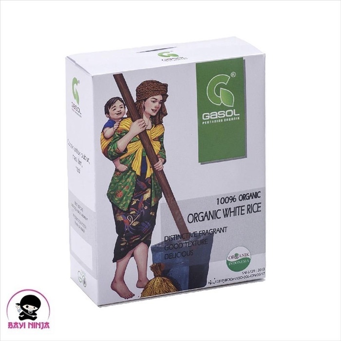 

978qW Gasol Organic Beras Putih White Rice Organik 300 G W5Q0112