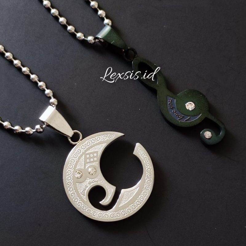 Kalung Couple Kalung Pasangan Titanium Import Anti Karat Selamanya
