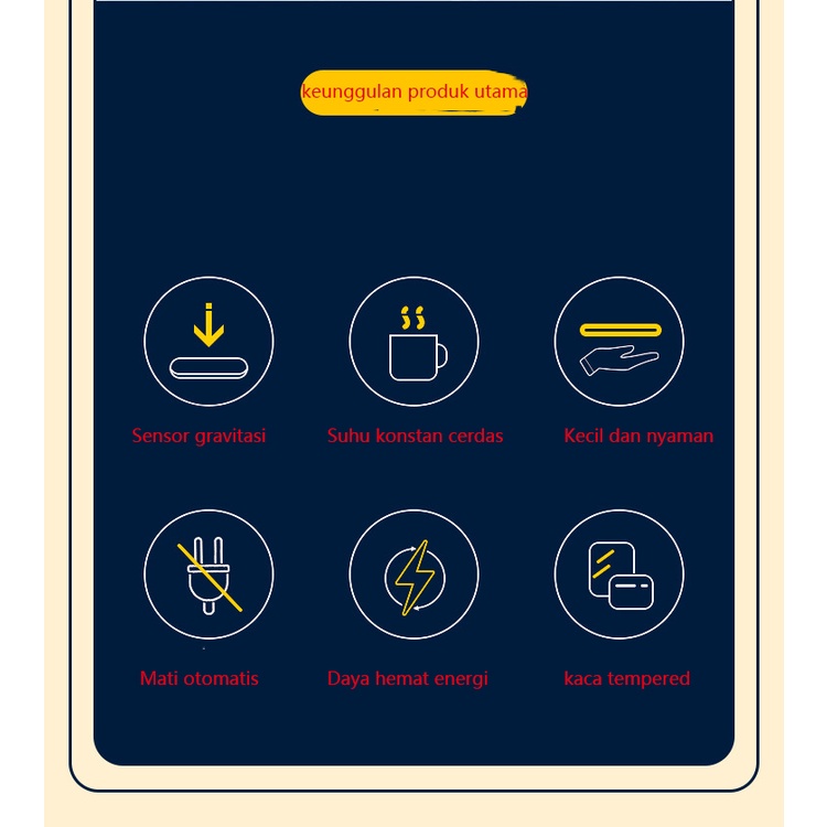 Mi.more Cangkir Pemanas Set Keramik Space Planet Style Kopi Mug Hangat Timer Pemanas Coaster Smart Termostatik Pemanas Pad Hot Plate Hot Susu Cangkir Kopi Hangat
