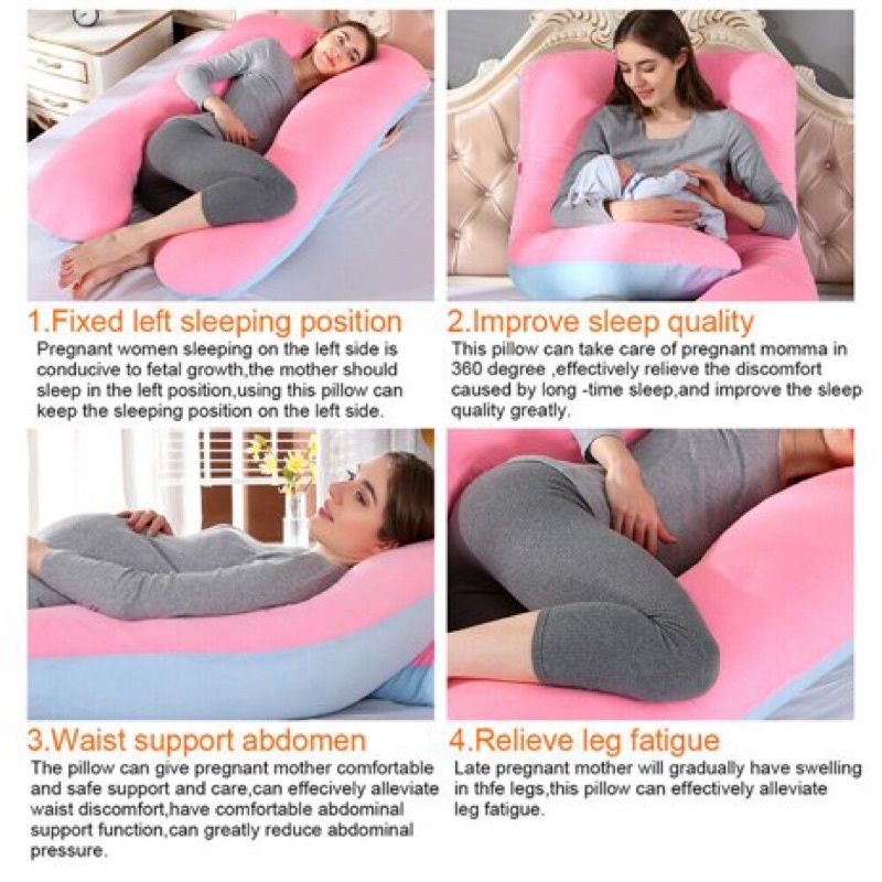 FREE TAS - Bantal Ibu Hamil /Maternity pillow size120x80 bantal ibu hamil tidur lebih nyaman