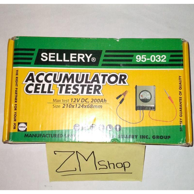 Battery Tester Analog / Jarum SELLERY 95-032 | Alat Tes Aki / Accu