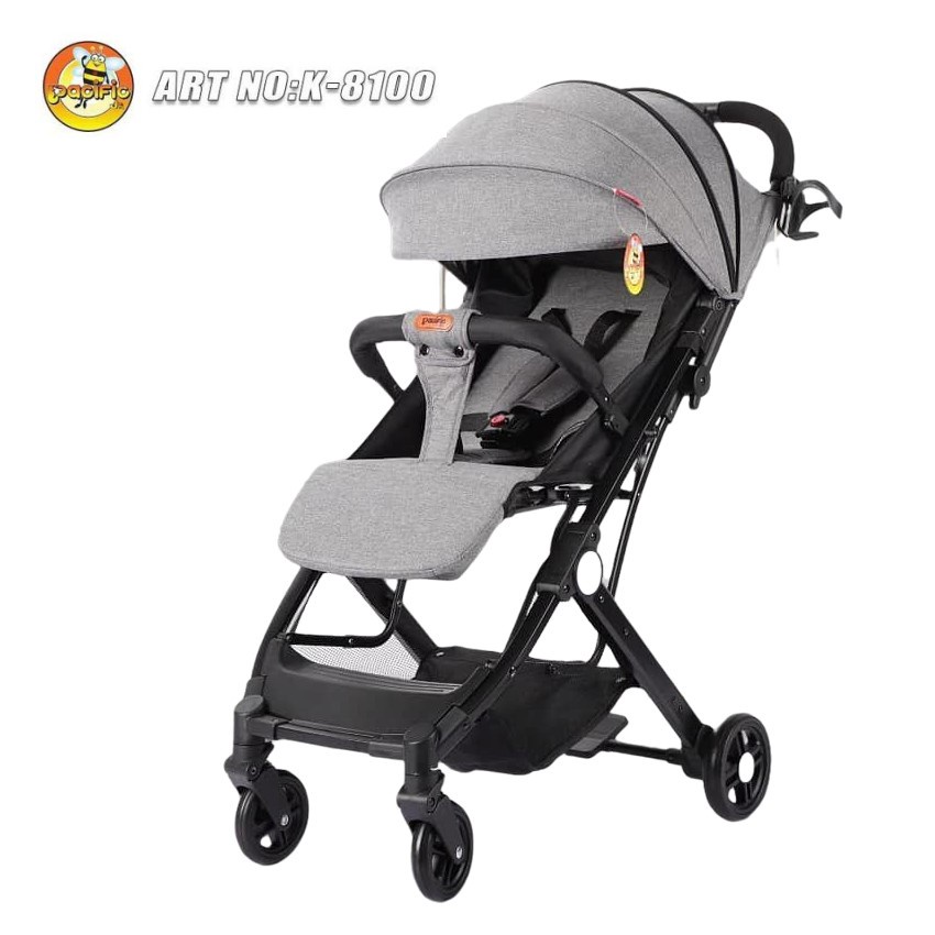 Kereta Bayi Pacific SP-K8100 New Born-25kg Duduk Rebah Tidur Stroller Dilipat Bisa Ditarik