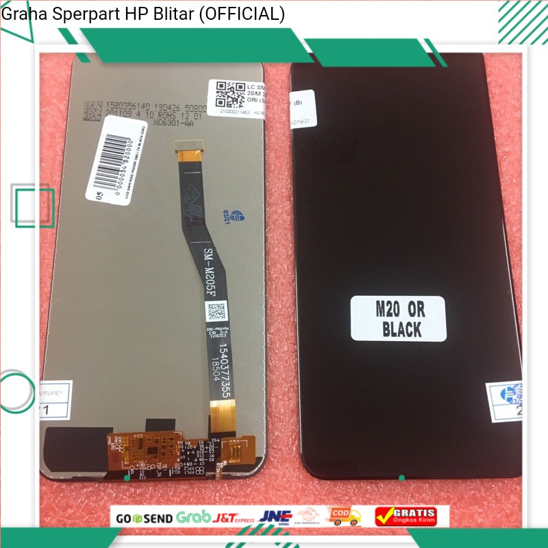 LCD TOUCHSCREEN GALAXY M20 M205F / LCD TS SAMSUNG M205 / LCD TC SAMSUNG GALAXY M20 ORI