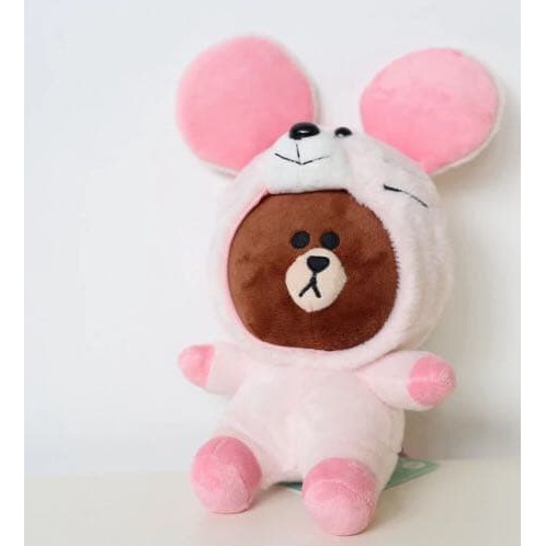 BONEKA LINE JUNGLE BROWN MOUSE TIKUS RAT