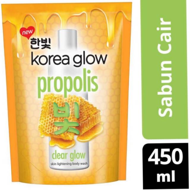 Jual Korea GLOW BODY WASH . CLEAR GLOW BODY WASH Refill pouch 450 ml